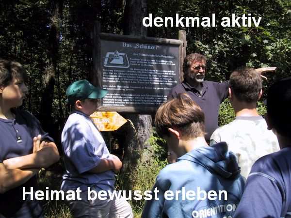 AG Denkmalpflege beim Bodendenkmal Schanzel bei Waldau